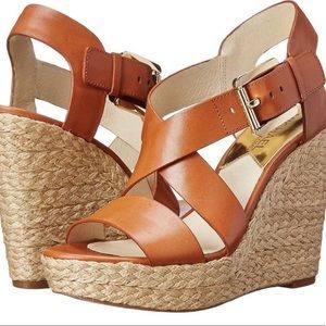 MICHAEL Michael Kors Tan Wedge Sandals